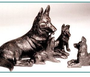 German Shepherd Dog - Mother and Pups