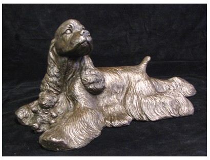 American Cocker Spaniel - Large Lying with Toy