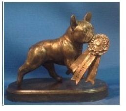 French Bulldog Brooch Pewter Key ring Silver Bronze plate Dannyquest 