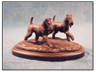 Airedale Terrier - Small Moving Pair Dogs