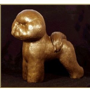 Bichon - Life Size Bronze Dog