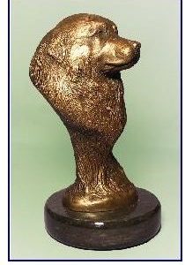 Great Pyrenees Dog - Small Bronze Bust